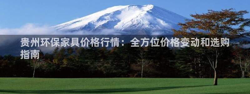 杏耀登录网页：贵州环保家具价格行情：全方位价格变动和选购
指