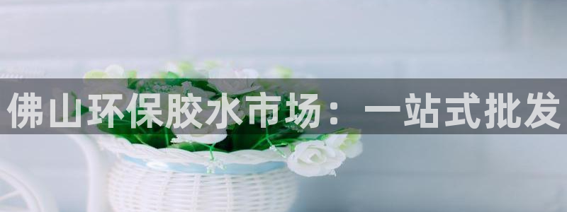 杏耀代理注册开户：佛山环保胶水市场：一站式批发